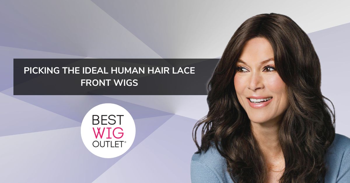 Human hair lace front wigs
