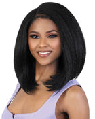 HBL 134Zoa | Lace Front Human Hair Blend Wig by Motown Tress