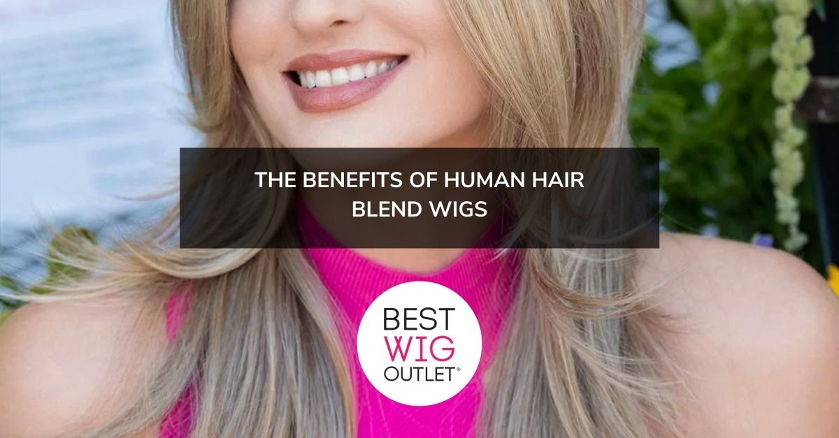 Human Hair Blend Wigs