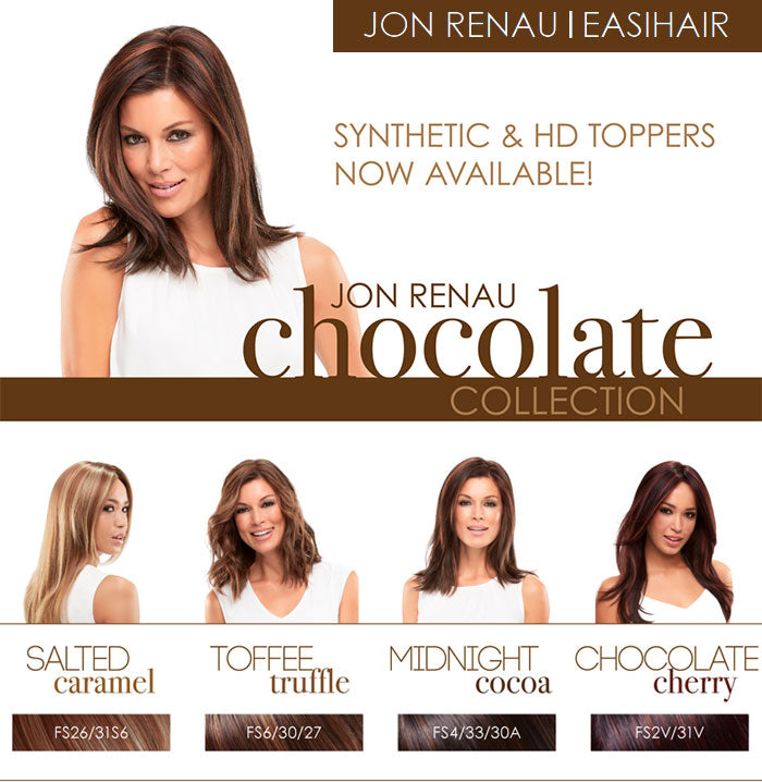 JON RENAU l EasiHair Wigs and Wiglets/Toppers in Chocolate Collection!