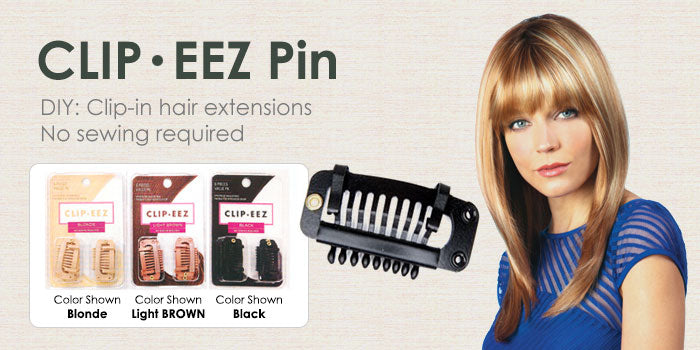 Clip Eez Pin “Clip-in hair extensions” No Sewing Needed!!
