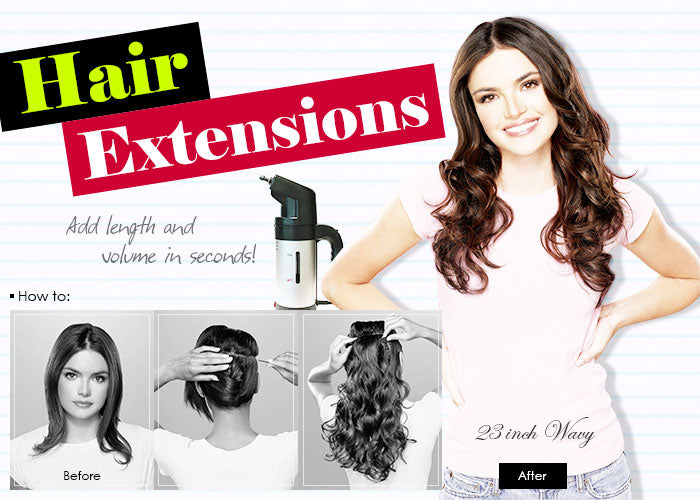 “Hair Extensions” | Clip-In Extensions – Add Length and Volume in Seconds!