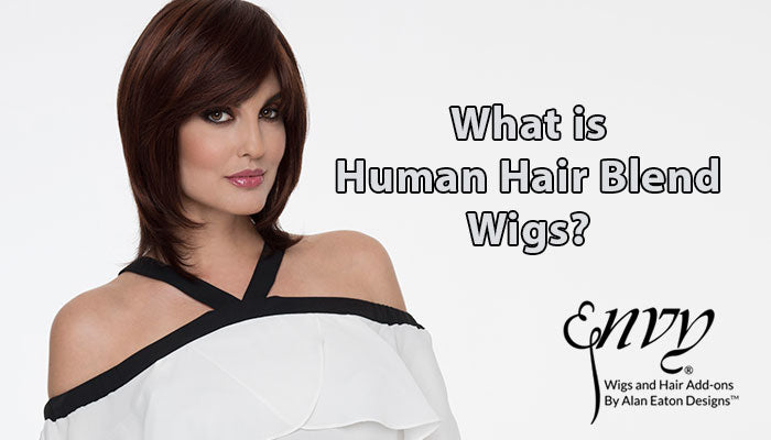 Human Hair Blend Wigs