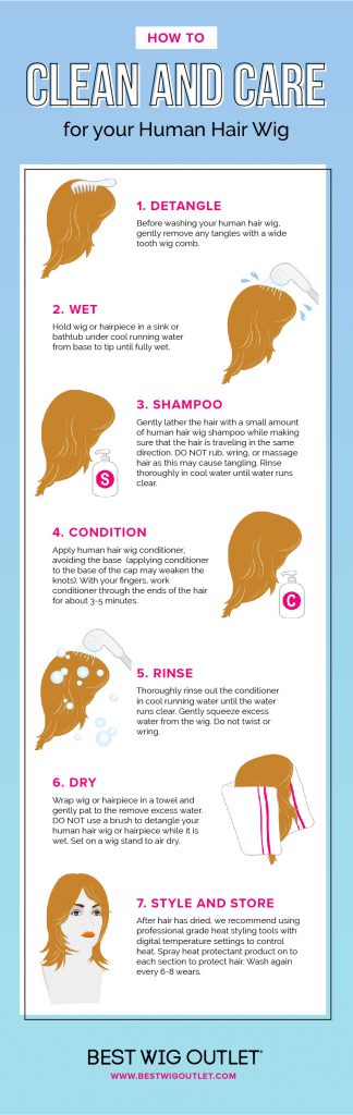 How to Clean and Care for your Human Hair Wig