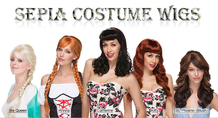 Popular New Sepia Costume Wigs