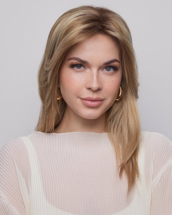 Medium Top Piece Monofilament | Synthetic Wiglet by Amore