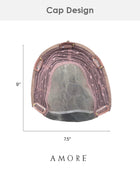Medium Wavy TP Mono | Lace Front & Monofilament Synthetic Hair Topper by Amore