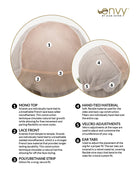 Paige | Lace Front & Monofilament Top Human Hair Blend Wig by Envy