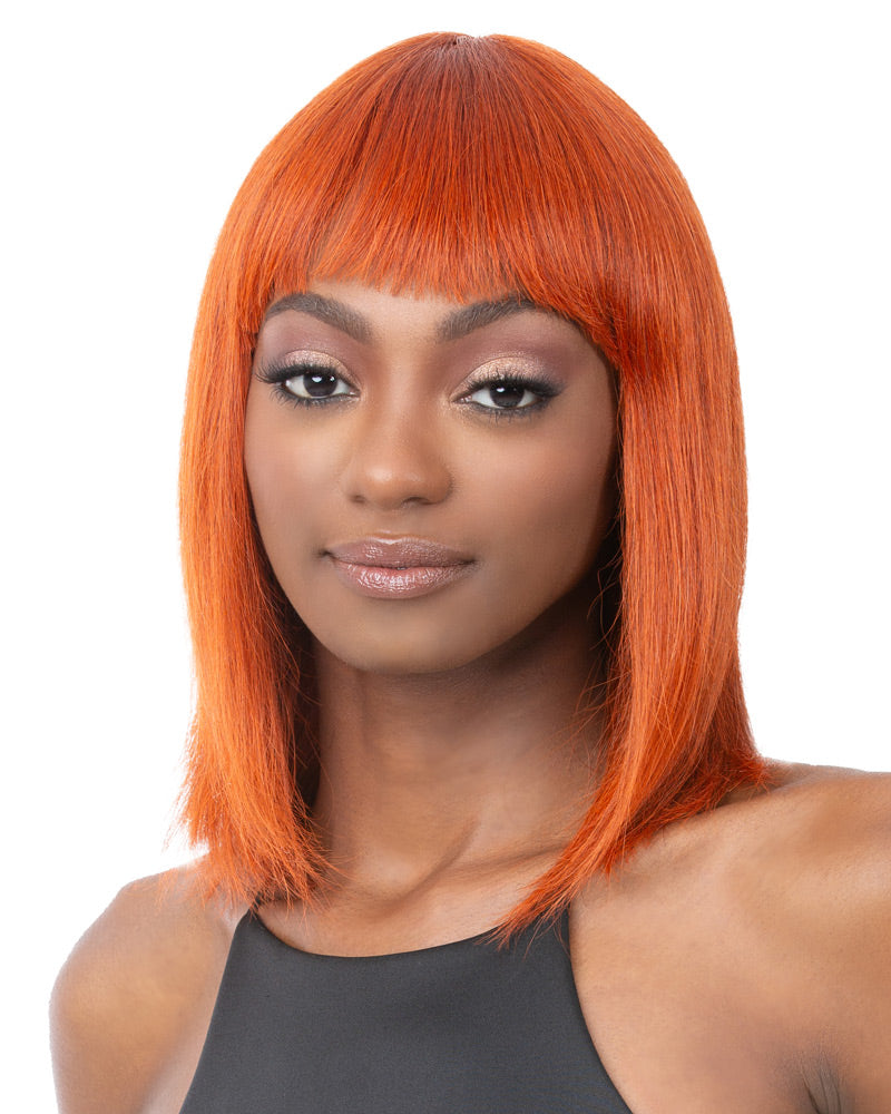 HH Bob w/Bang 12 | Human Hair Wig by It's a Wig