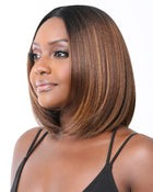 BFF Lace Natural Straight Bob 12 | Lace Front & Lace Part Synthetic Wig by It's a Wig