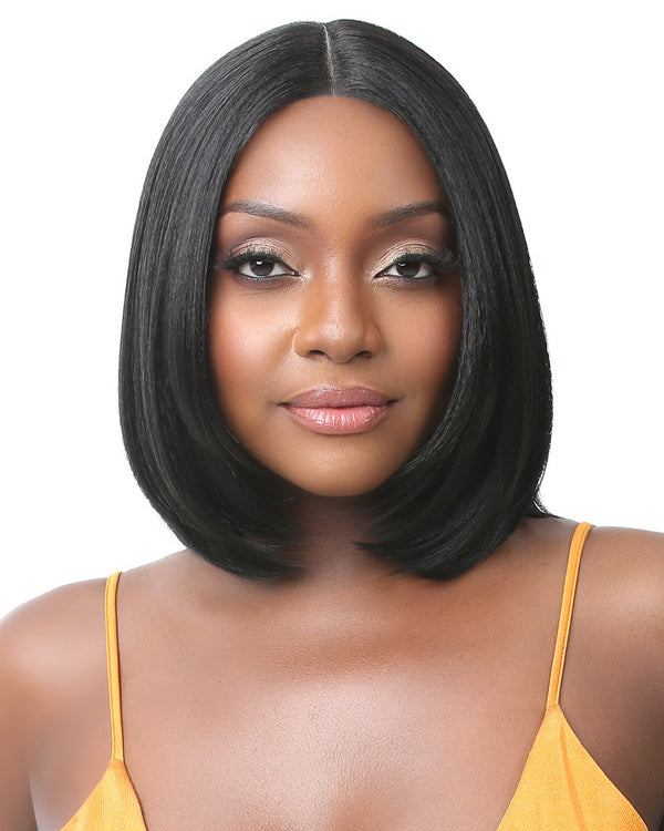BFF Lace Natural Straight Bob 12 | Lace Front & Lace Part Synthetic Wig by It's a Wig