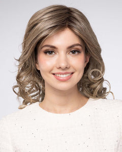Rooted Honey Cookie - Dark Brown Roots, Light Golden Brown with Light Blonde Highlights