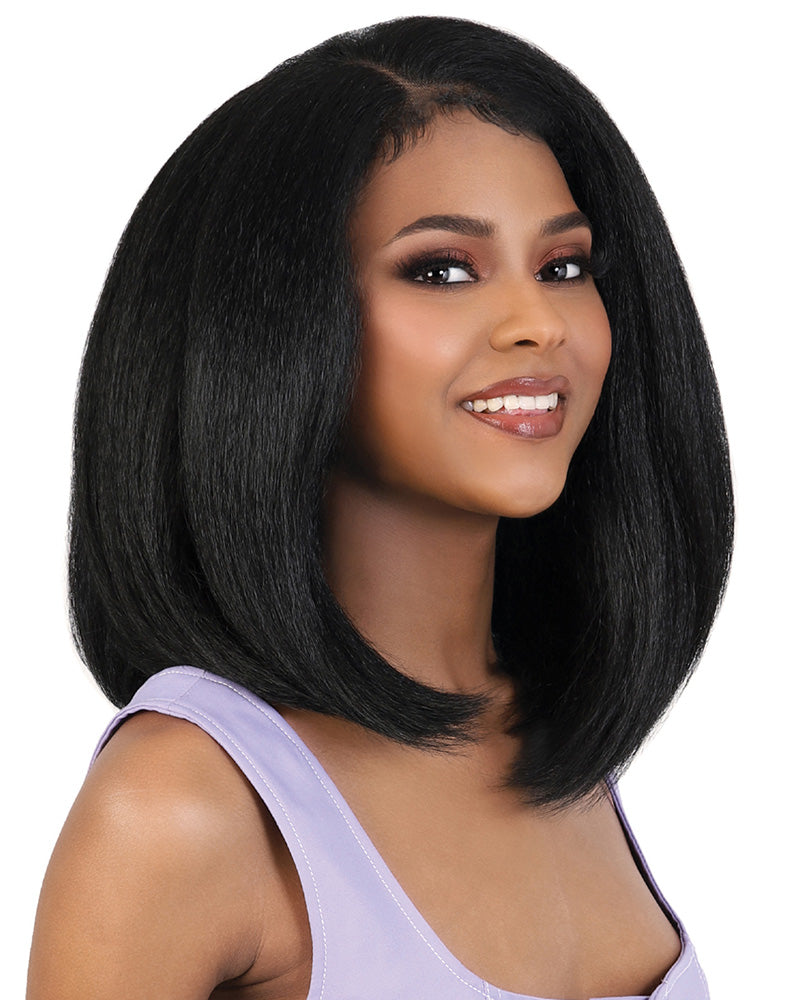 HBL 134Zoa Lace Front Human Hair Blend Wig by Motown Tress