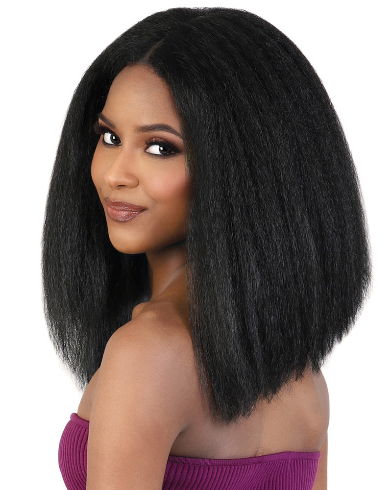 HBL Polo | Lace Front & Lace Part Human Hair Blend Wig by Motown Tress