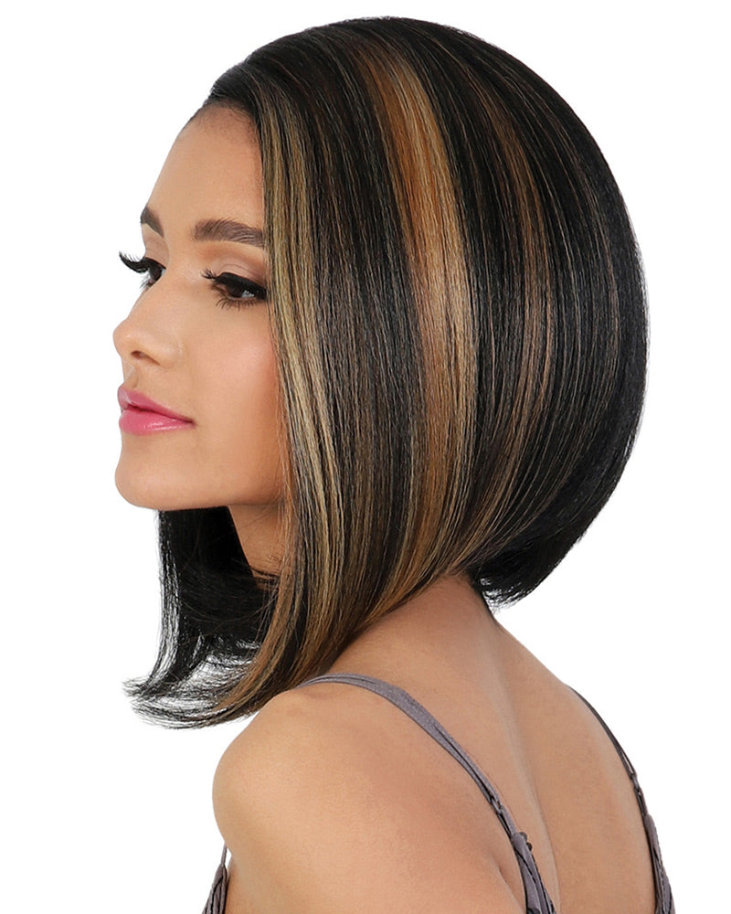 HBL Frida | Lace Front & Lace Part Human Hair Blend Wig by Motown Tress