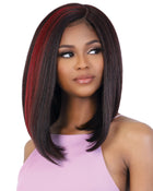 HBL Selina | Lace Front & Lace Part Human Hair Blend Wig by Motown Tress