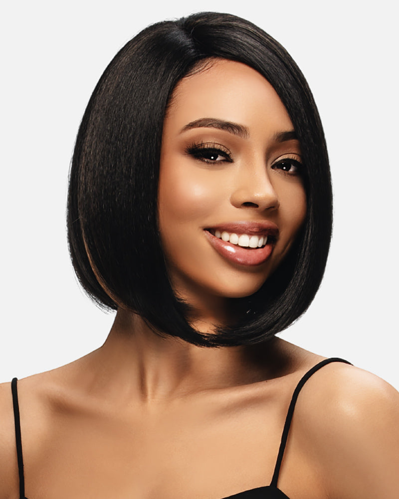 HMB-Sara | Monofilament Crown Human Hair Blend Wig by Vivica Fox