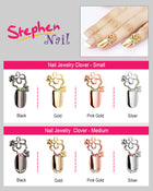 Nail Jewelry Clover (S-Pink Gold)