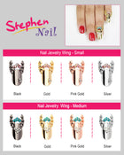 Nail Jewelry Wing (M-Pink Gold)