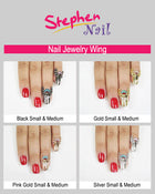 Nail Jewelry Wing (S-Pink Gold)