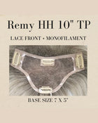 Remy HH Topper 10 | Lace Front & Monofilament by Amore