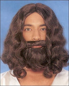 Biblical Wig & Beard Set in 12 - Brown