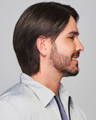 Sharp | Average/Large Men's Lace Front & Monofilament Human Hair Blend Wig by HIM