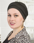 Isolde Hat with Headband - Knitted in 0505 - Deep Green