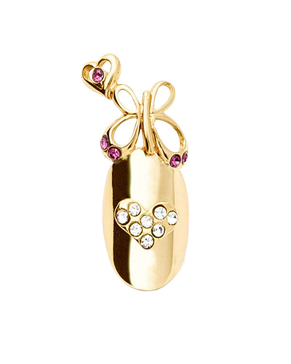 Nail Jewelry Butterfly (M-Gold)