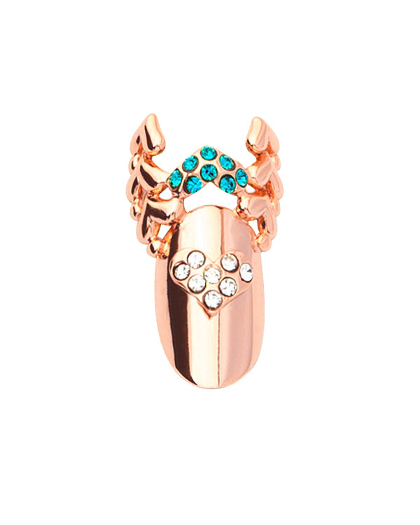 Nail Jewelry Wing (M-Pink Gold)