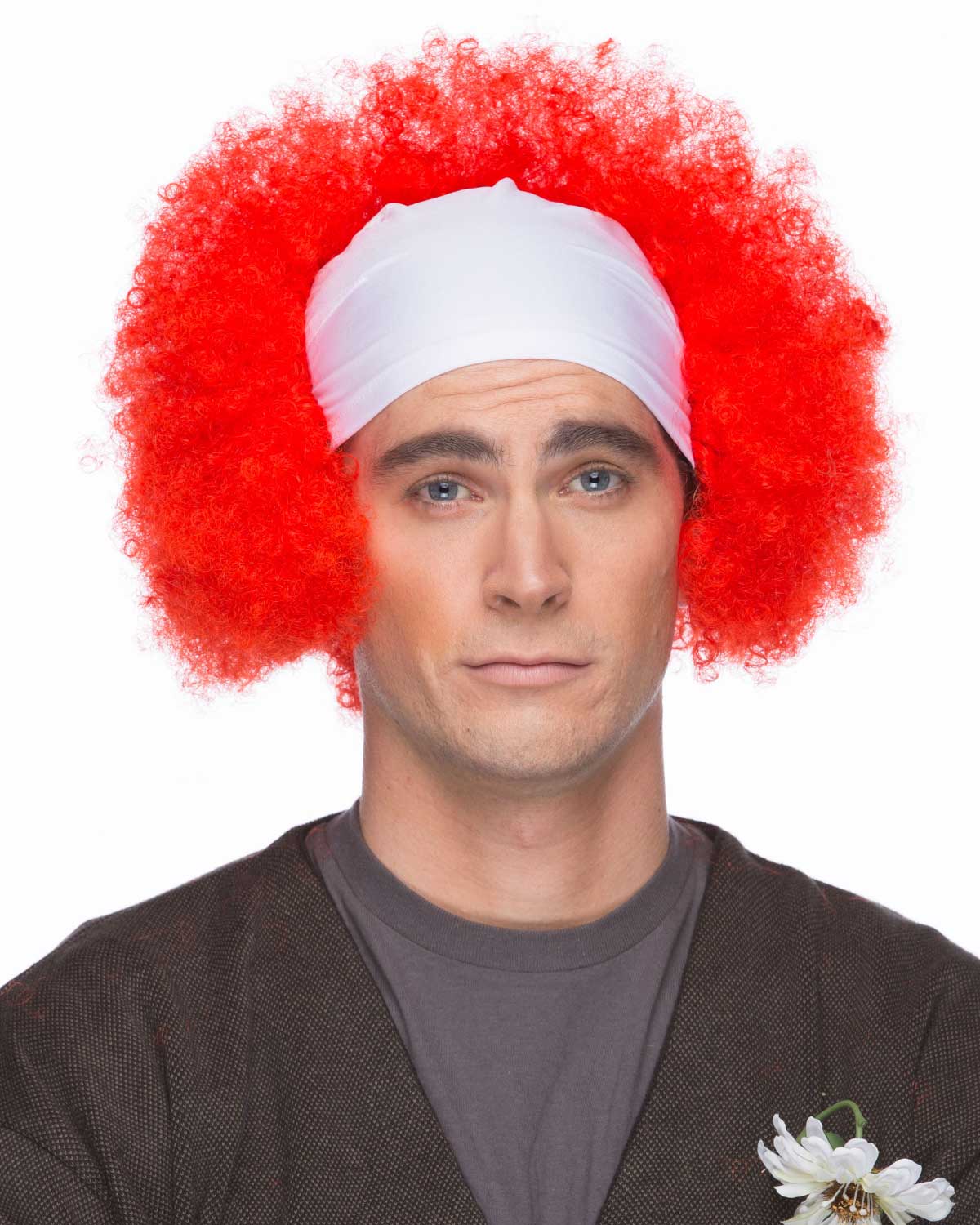 Curly Bald Clown (Homey Bald Clown) in Red